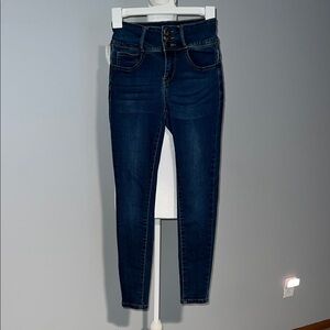 Dark Blue Ankle Skinny Junio Jeans